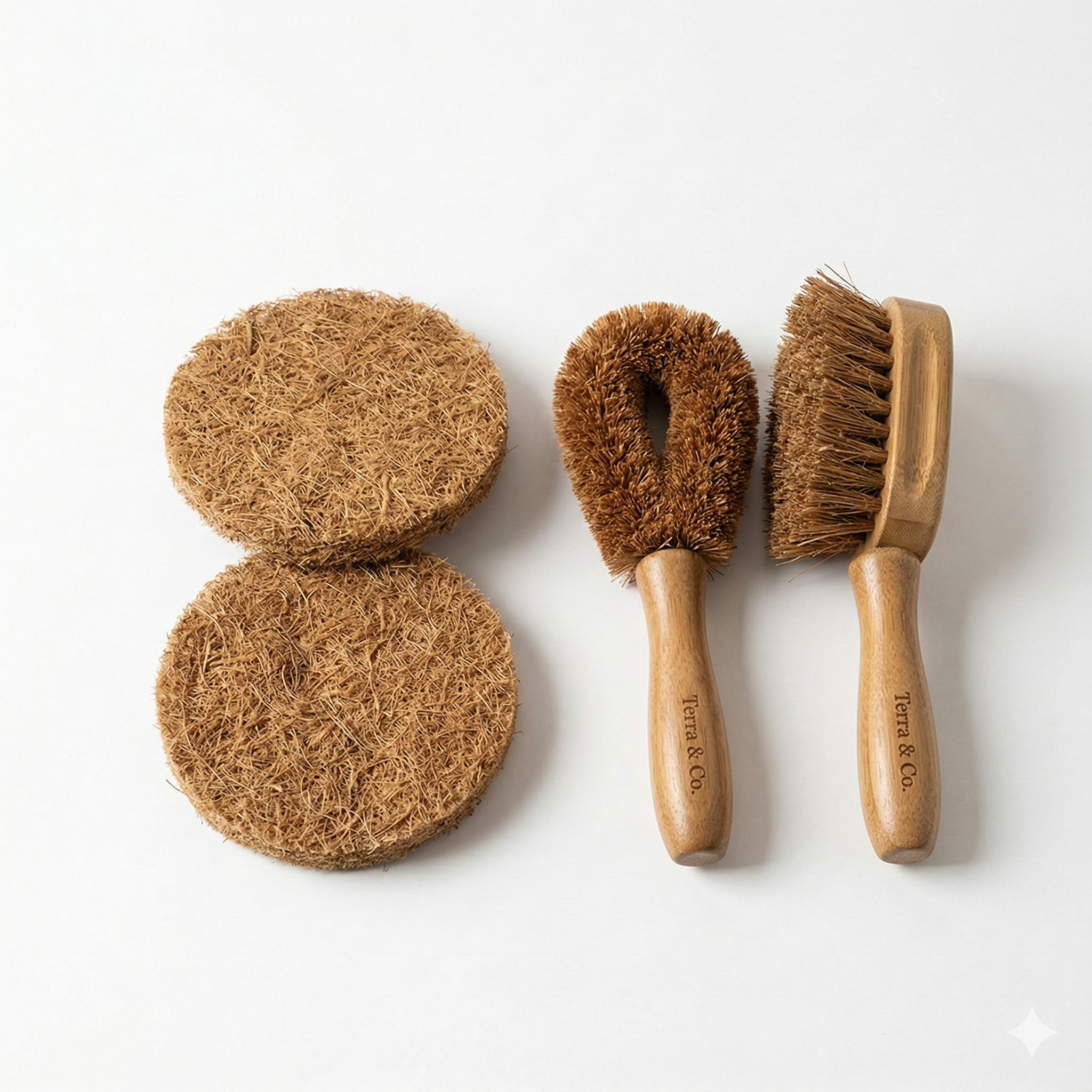 Coconut Husk Dish Scrubber Set