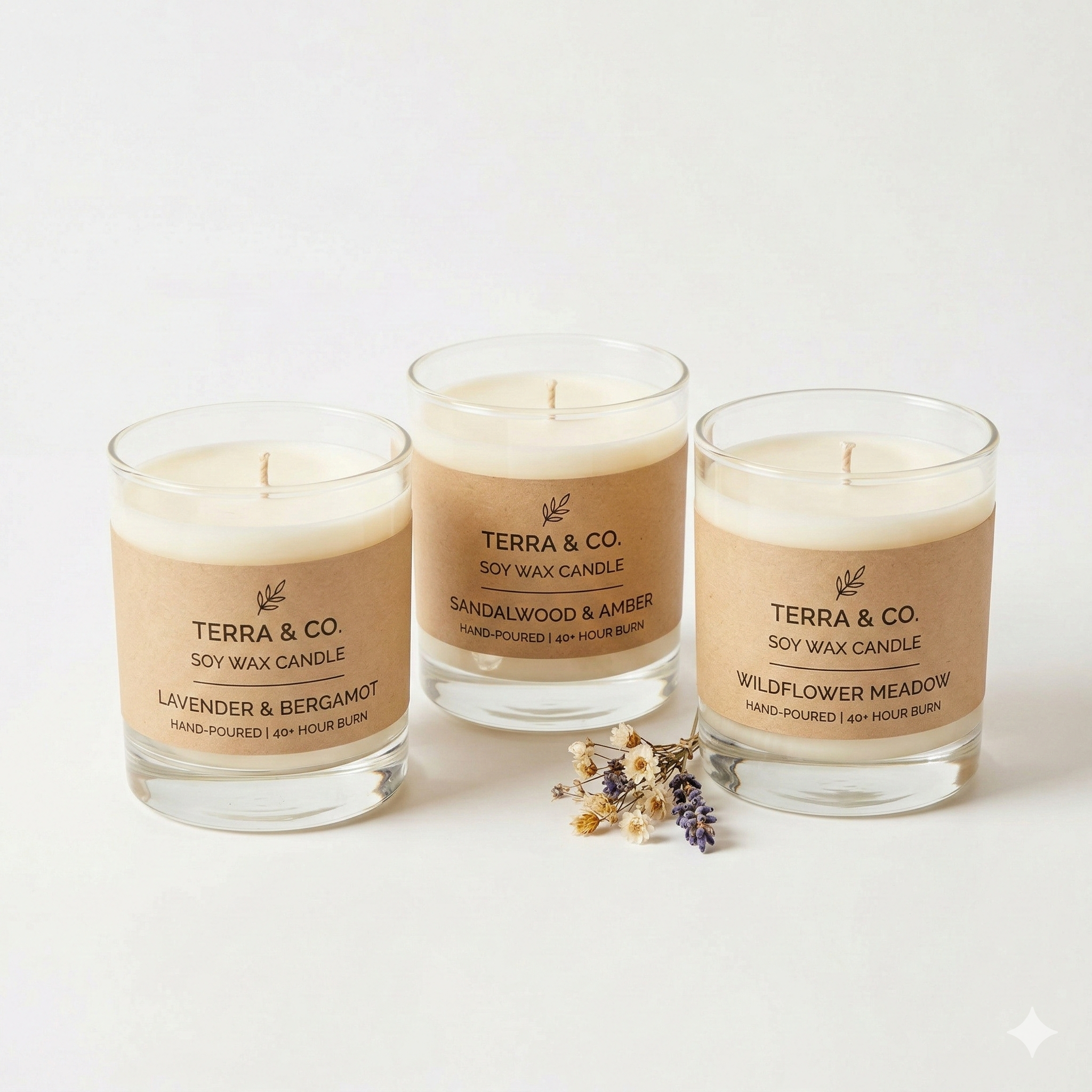 Soy Wax Candle Trio