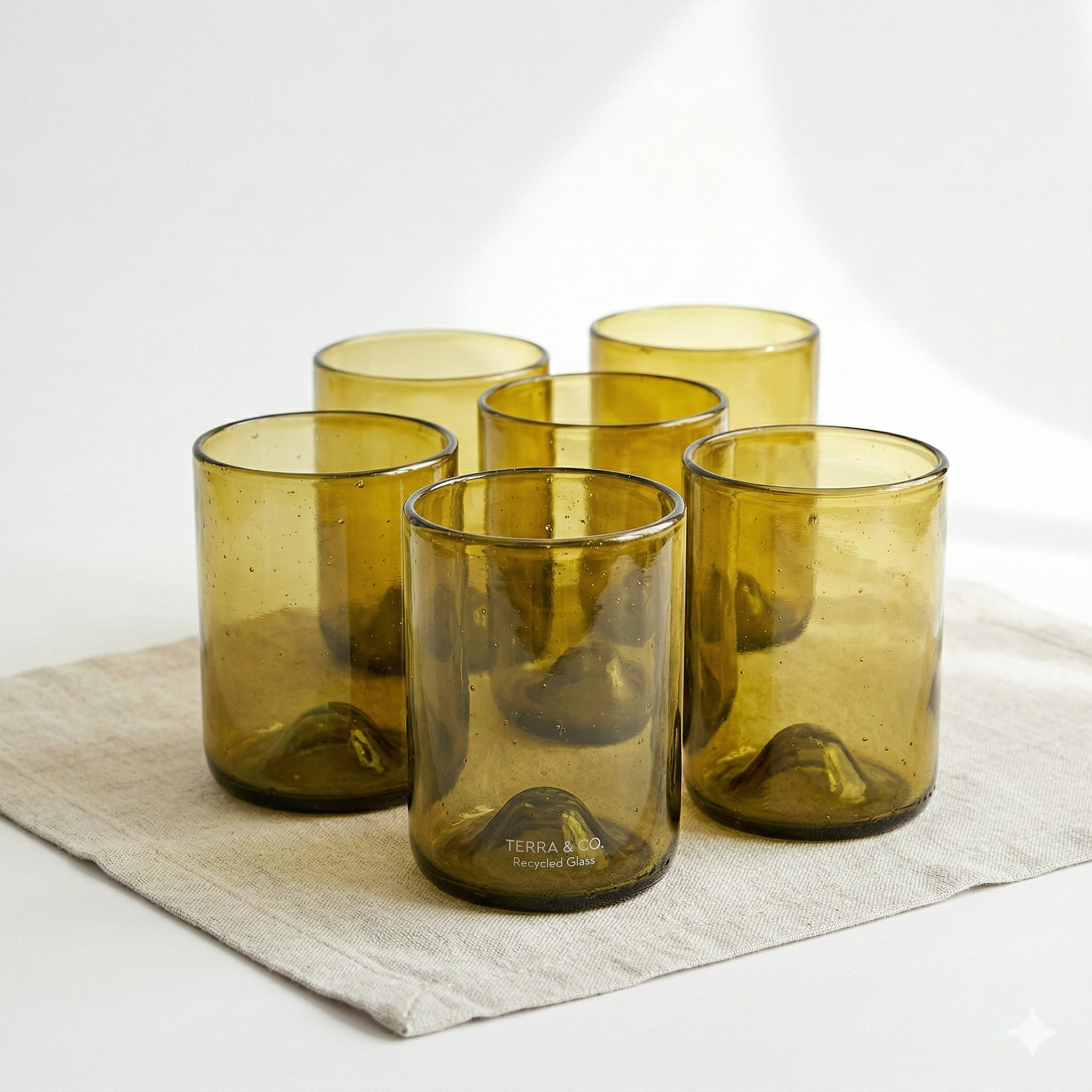 Recycled Glass Drinking Set